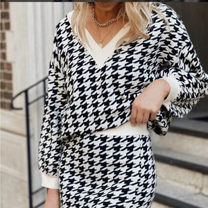 Houndstooth sweater